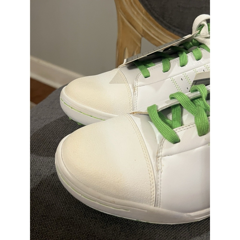 Adidas Street Sample Golf Shoes Sneakers Mens Sz 12.5 Shoes Green White RARE - Picture 2 of 14